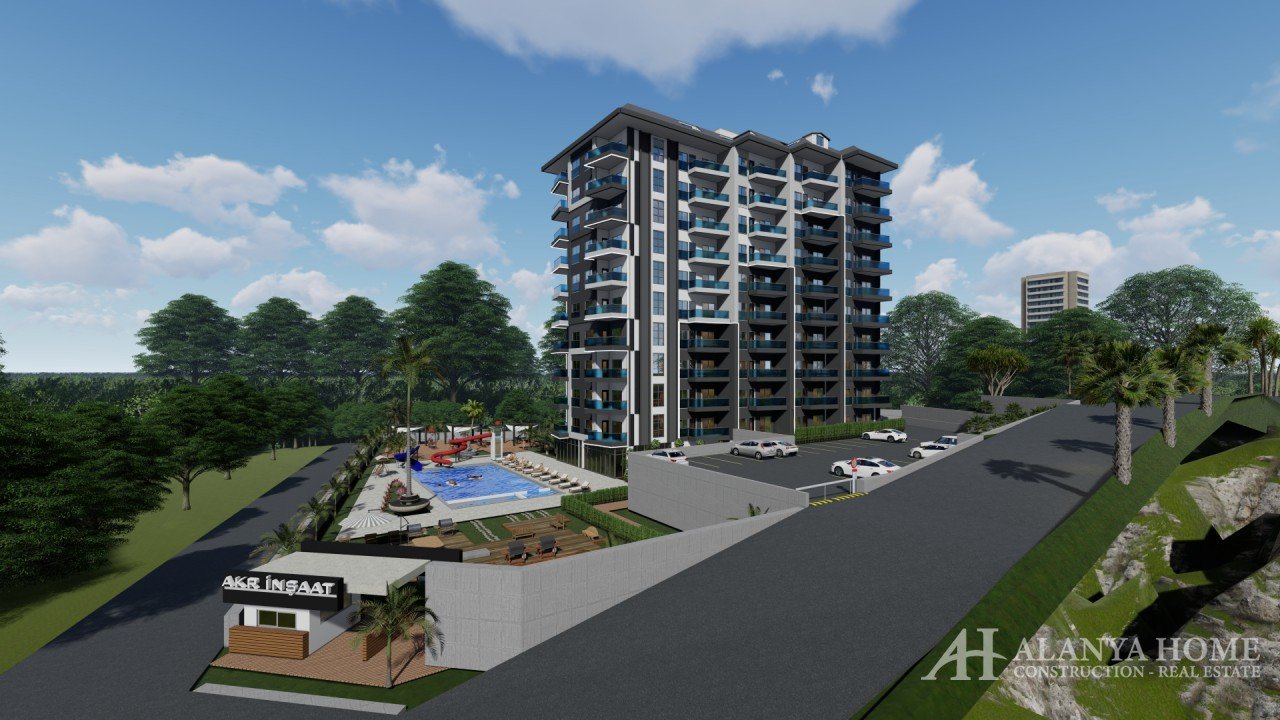 Avsalar Alanya Alanya Antalya تركيا صورة شراء بيع شقة سكنية مفروشة بالتقسيط في مبنى جديد من مطور تم 